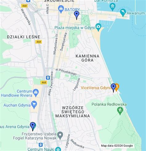 gdynia mapa google